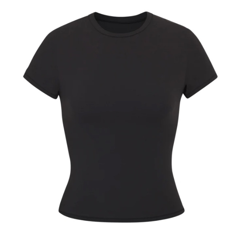 SKIMS NWT ONYX BLACK Fits Everyone T-Shirt SZ 2X - Picture 2 of 6